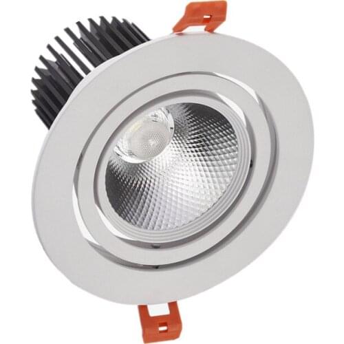 Factory hot sale Super 15W Dimmable COB led down light led ceiling lights With led driver Warm White/Cold White 85~265V/AC