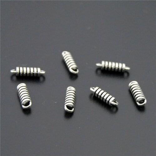 10pcs Creative Spring Shape Jewelry Women Necklace Pendant Charms Jewelry Making Women Baby Boy Gift Handmade A2297