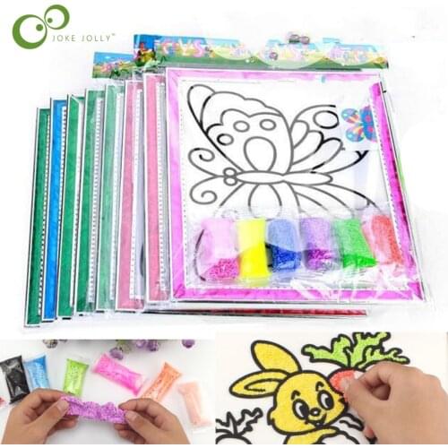 2 Sets Snow Pearl Mud 1 pc painting board Hand Painting Art toys Drawing playdough toys set Board Diy Toy for Children GYH