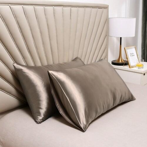 1Pcs Imitation Ice Silk Pillow Case Soft Polyester Pillow Cover Pillowcase Cover Square Pillow Cover Upscale Home Bedroom Pillow