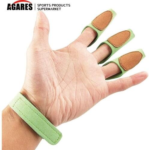 3 Finger Broadheads Archery Finger Protector Bow And Arrow Finger Gloves Hunting Shooting Glove Tip Protector Pull Archery