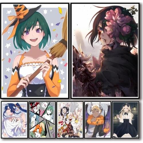 50 Designs Anime D.Gray-man Whitepaper Poster Artwork Fancy Wall Sticker for Coffee House Bar