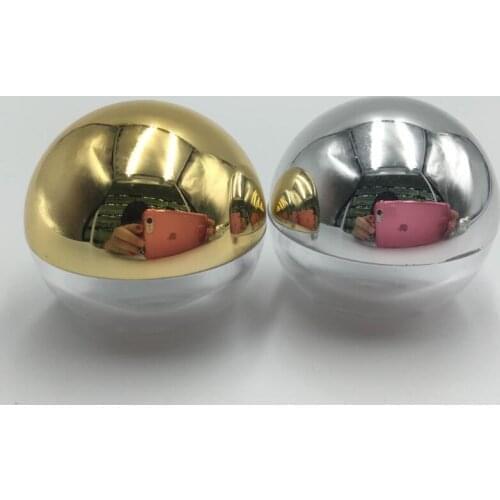 500pcs new 5g High Quality ball shaped Acrylic Jar with gold/silver lid, 5ml Sample Eye cream Lip Gloss Container