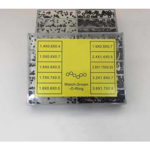 500pcs Mini Rubber Washer O-Ring Watch Crown Waterproof Watches Seals Watch Repair Tools Accessories