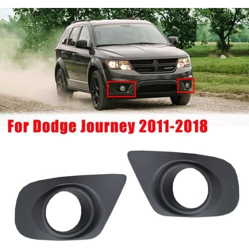 Car Front Fog Light Cover Bezels for Dodge Journey 2011-2018 ABS Front Lower Bumper Fog Lamp Shell #68088687AA 68088686AA