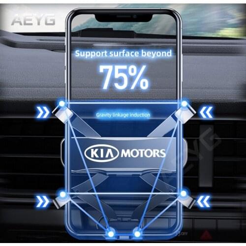 Car Mobile Phone Holder For KIA Stinger Optima Peugeot 4008 5008 206 307 308 Gravity Air Vent Stand Smart Phone Special Mount