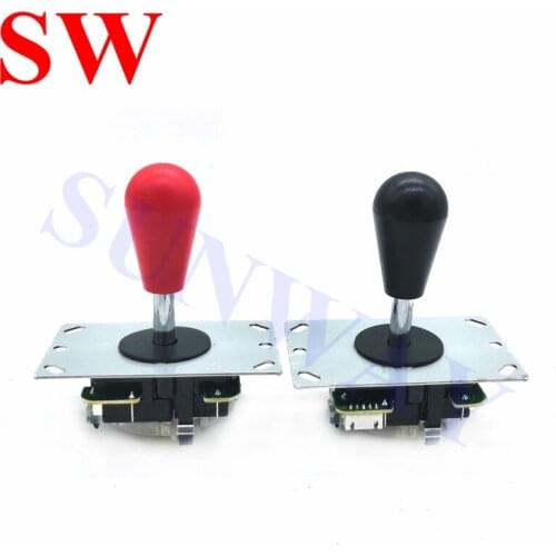 Free Shipping 2PCS/LOT DIY Arcade Accessories Copy SANWA Joystick 5Pin 4/8 WAY Stick With Oval Ball For Raspberry Pi DIY KIT