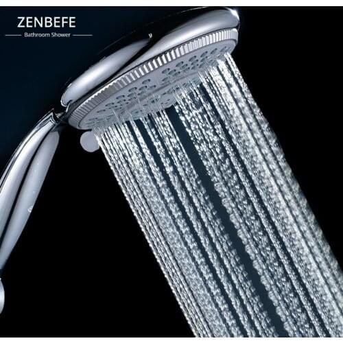 ZENBEFE Large multi-function shower head with switch can turn off the water shower head handheld shower head