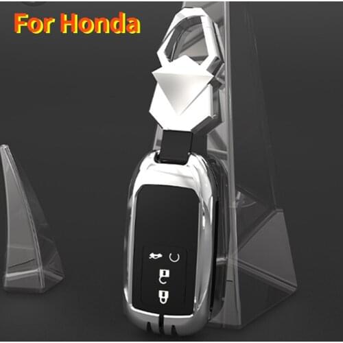Zinc Alloy Full Cover Remote Key Case for Honda Civic City Vezel Accord HR-V CRV Polit Jazz Jade Crider Odyssey Key Protector