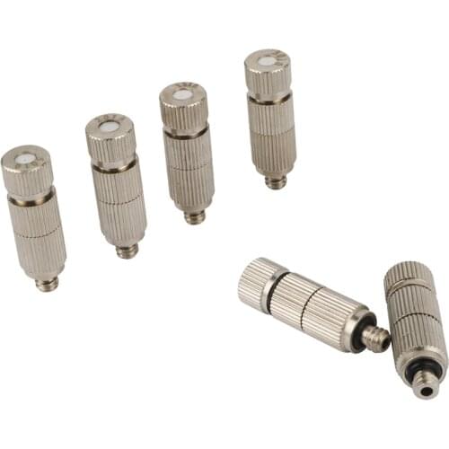 3/16 Misting Nozzle with Ceramic Filter High Pressure Atomizing Spray Nozzles Garden Irrigation Industry Cooling Sprayer 3 Pcs