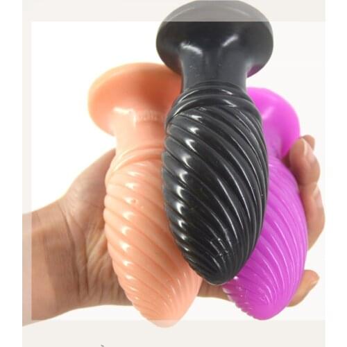 FX Promotion Cheap Anal Plug Screw Thread Butt Stopper Dildo Woman Butt Pussy Stimulate Sex Toy for Women Erotic Fetish