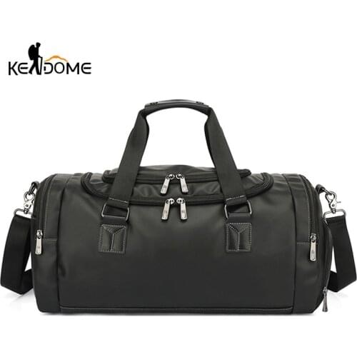 PU Leather Gym Crossbody Bag Travel Luggage Shoulder Bags Outoor Sports Fitness Training Yoga Tote Shoulder Handbags X493D