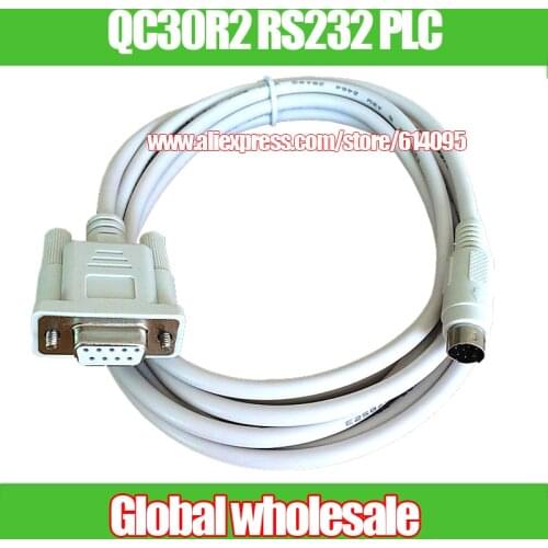 1pcs QC30R2 RS232 PLC Programming Cable for Mitsubishi MELSEC Q Series PLC / RS232 serial port programming