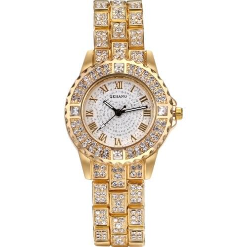 Lancardo 2021 Hot Sale Diamond Design Women Watches Fashion Silver Round Dial Women Montre Femme 2021 Crystal Quartz Clocks