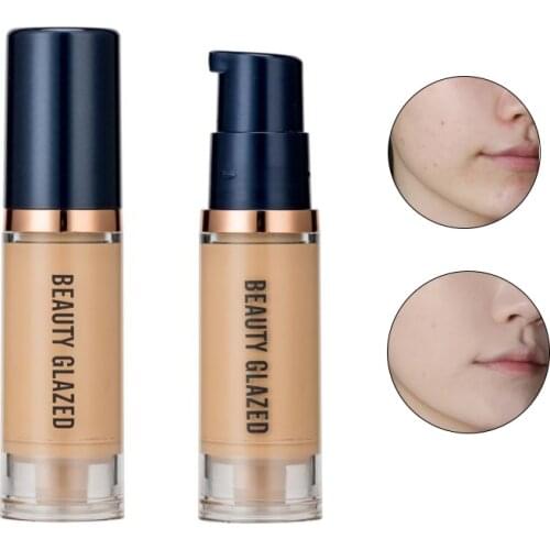 6Colors Matte Hydrating Face Liquid Foundation Long-lasting Whitening and Concealer Primer Cream Makeup Cosmetic