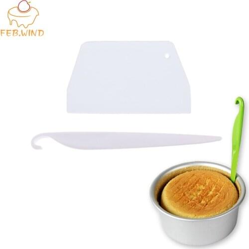 Plastic Durable Fondan Cake Stripping Knife Dough Scraper/Cutter Release Knife Cake and Mold Separation Tool 078