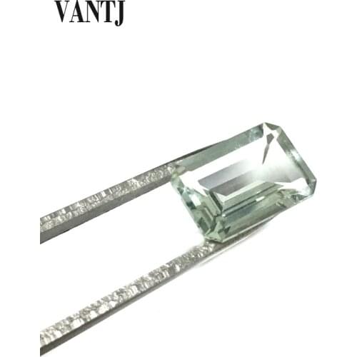 Vantj Real Natural Green Amethyst Loose Gemstone Oct Cut For Silver Gold Ring Mounting Fine Jewelry Women Party Gift