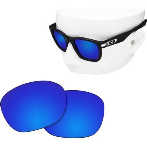 OOWLIT Polarized Replacement Lenses Deep Blue Mirror for-Oakley Garage Rock OO9175 Sunglasses