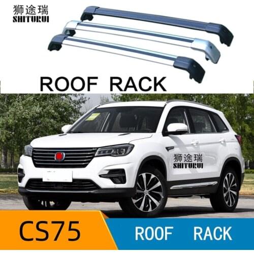 2Pcs Roof bars For changan cs75 2016 2017 2018 2019 Aluminum Alloy Side Bars Cross Rails Roof Rack Luggage CUV SUV LED