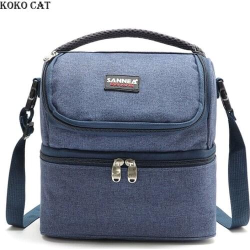 Portable Lunch Bag Thermal Insulated Lunch Box Tote Cooler Bags Bento Pouch Lunch Container School Food Storage Pack Bolsa