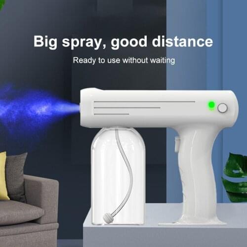 1000ml Disinfection Gun Spray Gun Hand Held Wireless Portable Multifunction Blu-ray Spray For Home Hotel Car Bedroom Kitchen USB
