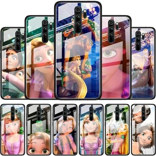 Rapunzel Disney Movie for Xiaomi Redmi K40 K30 K20 Pro Plus 9C 9A 9 8A 7 Luxury Shell Tempered Glass Phone Case Cover