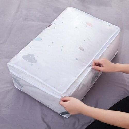 Foldable Clothing Quilt Storage Bag Bedding Item Packing Bag Clothes Organizer Durable Quilt Box Zipper Pillow Collecting Case