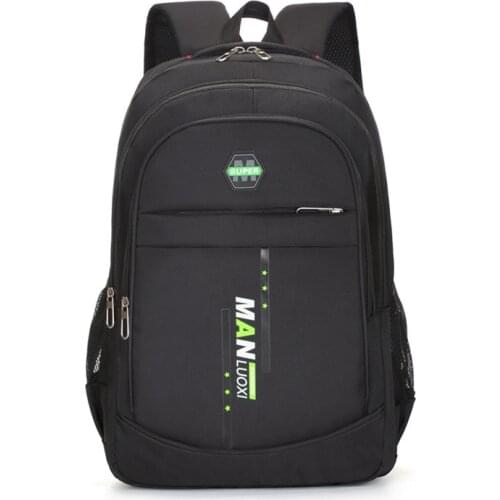 Korean version trend large-capacity backpack junior high school campus leisure travel backpack Oxford male student school bag