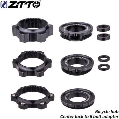 ZTTO Bicycle Hub Center Lock Adapter to 6 Bolt Disc Brake Boost Hub Spacer 15x100 to 15 x 110 Front Rear Washer 12x148 Thru Axle