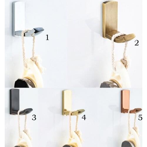 Vintage Brass Coat Hook Single Towel/Robe Clothes Hook for Bath Kitchen Garage Heavy Duty Contemporary Hotel Style Wall Mounted