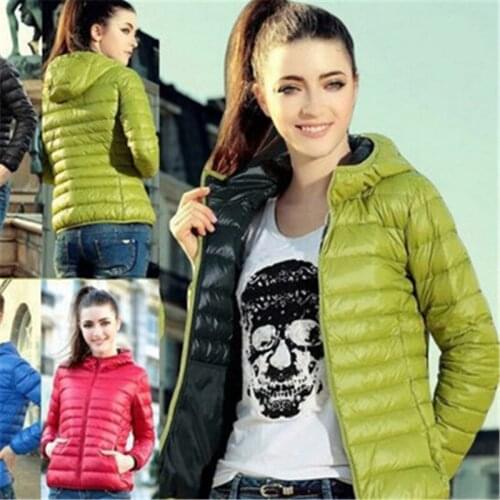 Short Cotton-Padded Jacket Women 2020 Autumn Winter Fashion New Style Zipper Long-Sleeved Hooded Thin Cotton Coat 114