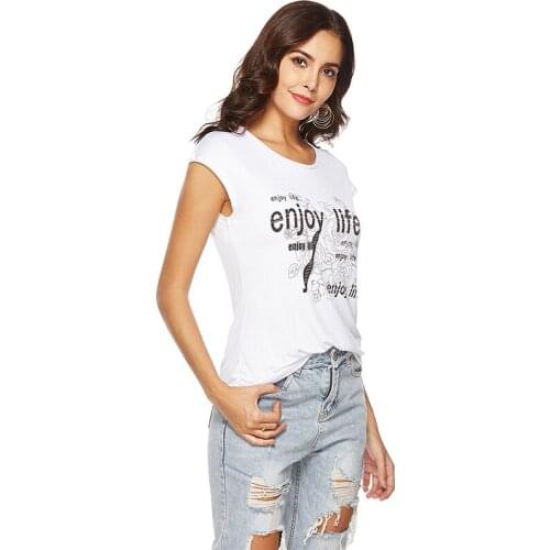 Women Shirt Enjoy Life Letters Women Fashion Shirt Lady Casual Shirts Female Harajuku Robe Blusas Mujer De Moda 2021