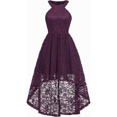 Summer dress 2021 bohemian plus size sleeveless hollow out Solid Color formal dress women elegant evening lace floral dresses