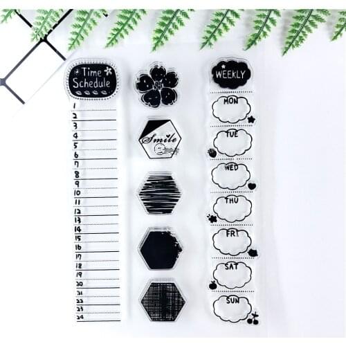 11*16 NEW Decoration Transparent Clear Stamps Seal For DIY Scrapbooking/Bullet Journal Rubber Stamp Photo Album Card Making