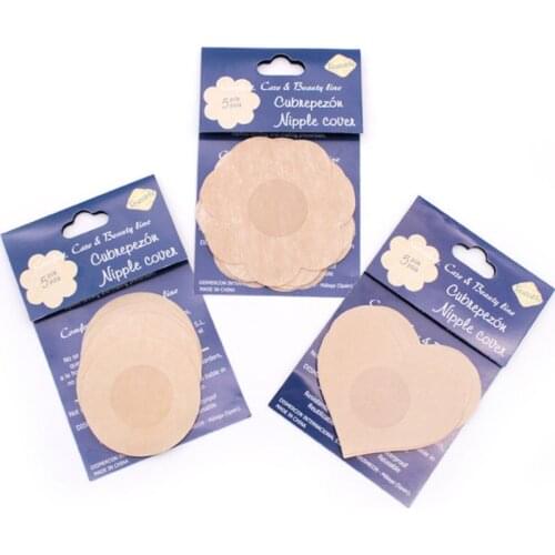 3 Pairs Womens Disposable Nipple Covers Sexy Invisible No Show Breast Pasties Adhesive Bra Non-Woven Chest Stickers Accessories
