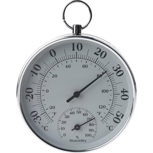 4 Inch Mini Indoor Thermometer Wireless Hygrometer Thermometer Humidity Gauge Meter with Hanging Ring for Wall Table