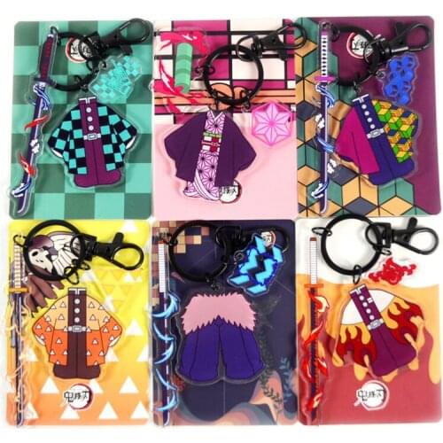 Anime Demon Slayer Acrylic Keychain Cosplay Prop Accessories Kimetsu No Yaiba Pendant