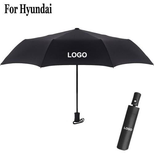 Car Umbrella Women Men Parasol For Hyundai Tucson Kona Creta Solaris Sonata Elantra Verna HB20 Mistra i30 i20 I10 ix35 ix20 ix25