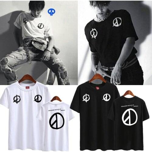 Bigbang Gdragon GD Tops Kpop Shirt Korea Style Harajuku Shirt Cool Summer Women T-shirt 2017 Superstar Town