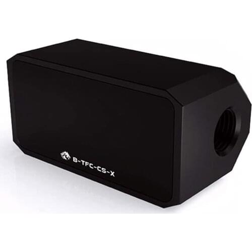 Bykski OLED Digital Display Water Temperature Meter / Water Flow Meter Water Cooler System Double G1/4 Inch Flow Sensor Fitting