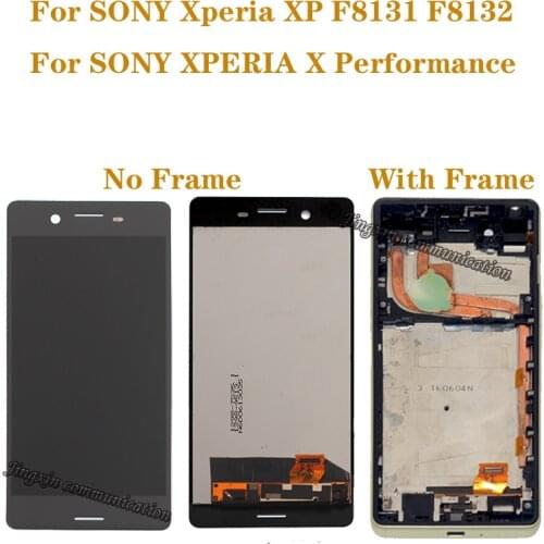 5.0" Original display For SONY Xperia XP F8131 F8132 LCD + touch screen digitizer assembly for SONY XPERIA X Performance display