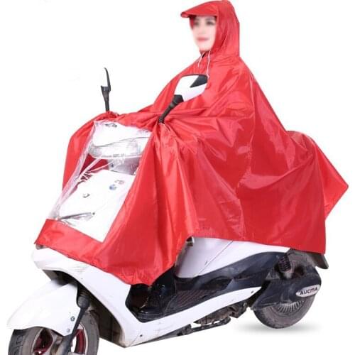 Motorcycle Raincoat Bike Waterproof Cover Poncho Raincoat Hooded Motorcycle Bike Mens and Womens Rain Cover