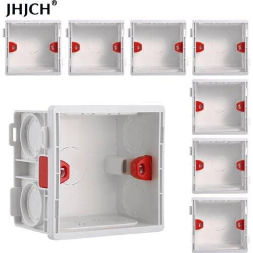 86 type electrical adjustable mounting box cassette switch socket junction box concealed concealed internal mounting box white