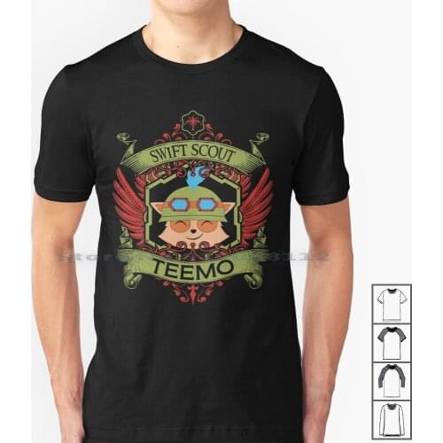 Teemo-Limited Edition-Se T Shirt 100% Cotton Teemo Esports E Sports Ad Carry Middle Lane Support Jungler Top Lane Marksman