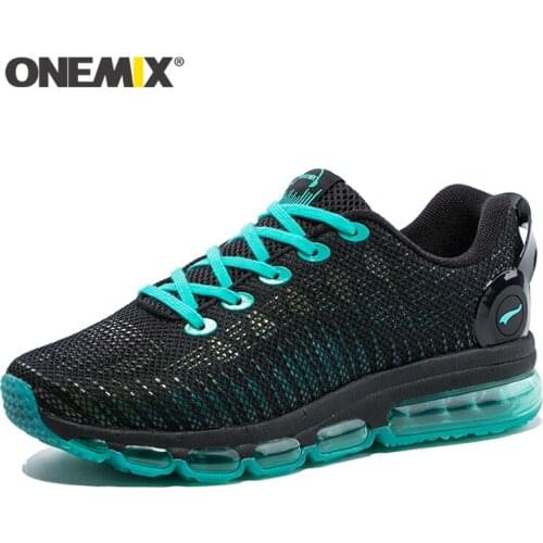 ONEMIX air cushion running shoes men high-quality reflective sneakers mesh breathable sports shoes men jogging walking shoes men