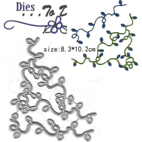 Flower vine embossed background Metal Cutting Dies for DIY Scrapbooking Album Decorative Embossing DIY Paper Cards Cutting Molds