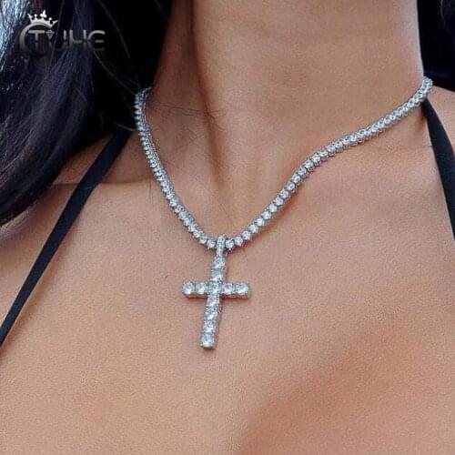 Fashion Allah Cross Pendant Pico Harvey Micro Pave AAAA+ Cubic Zirconia Jewelry For Womens Necklace Religent Christmas Gifts