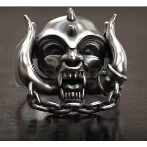 Personality Punk Style Skull Rings Male Finger Rings for Men Motorcycle Party Jewelry Accessories Hip Hop Rings