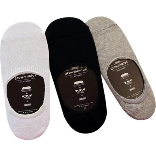 6 Pairs Mesh Knitting Solid Men Boat Socks Cotton Invisible Silicone Slip Design Shallow Mouth Breathable Summer Spring Sock Sox