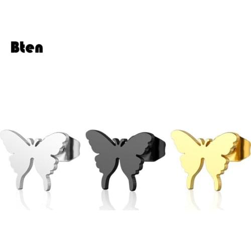 Bten New Design Hot Sale Fashion Jewelry Stainless Steel Earrings Smart Butterfly Earrings for women gift